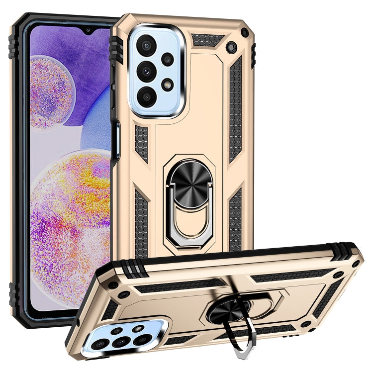 Custodia per telefono antiurto in TPU + PC con supporto, For Samsung Galaxy A03s US Version, For Samsung Galaxy A23