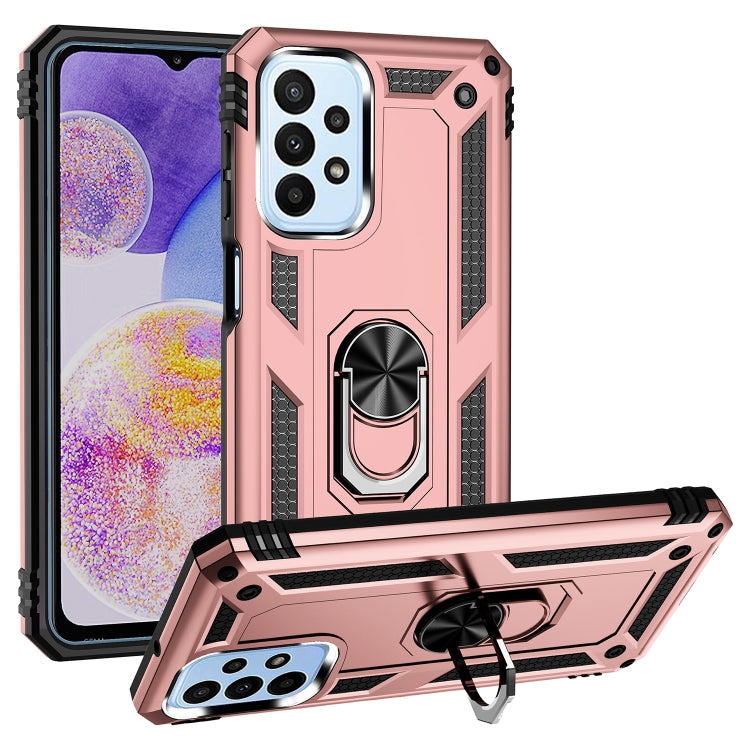 Custodia per telefono antiurto in TPU + PC con supporto, For Samsung Galaxy A03s US Version, For Samsung Galaxy A23