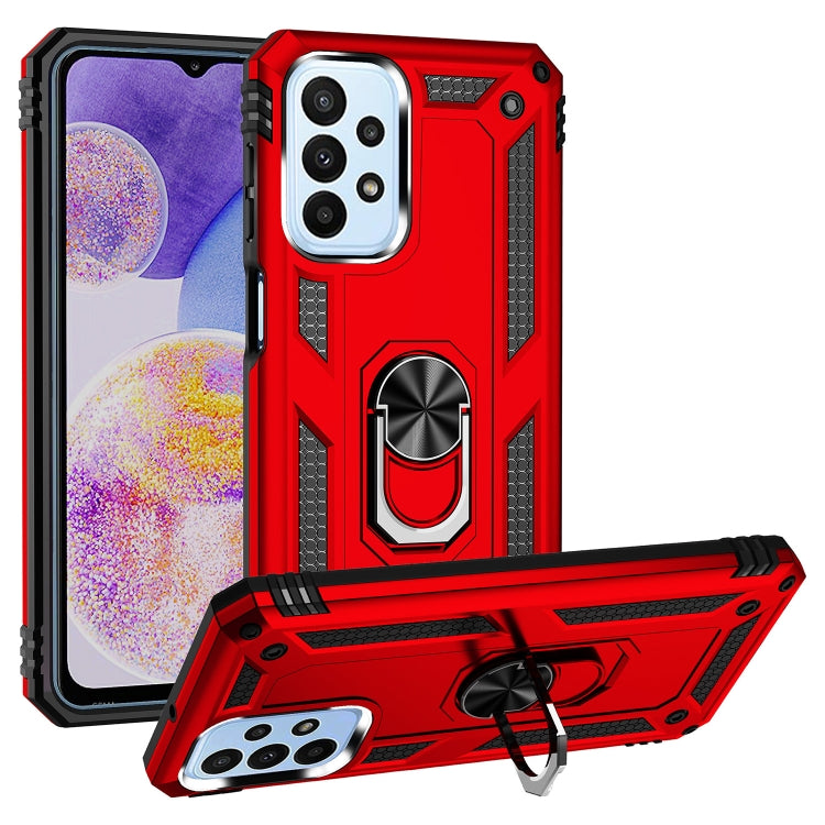 Custodia per telefono antiurto in TPU + PC con supporto, For Samsung Galaxy A03s US Version, For Samsung Galaxy A23