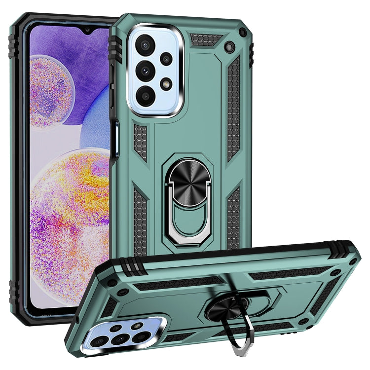 Custodia per telefono antiurto in TPU + PC con supporto, For Samsung Galaxy A03s US Version, For Samsung Galaxy A23