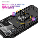 Custodia per telefono antiurto in TPU + PC con supporto girevole a 360 gradi, For Xiaomi Poco X4 Pro 5G