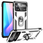 Custodia per telefono antiurto in TPU + PC con supporto girevole a 360 gradi, For Xiaomi Poco X4 Pro 5G