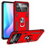 Custodia per telefono antiurto in TPU + PC con supporto girevole a 360 gradi, For Xiaomi Poco X4 Pro 5G
