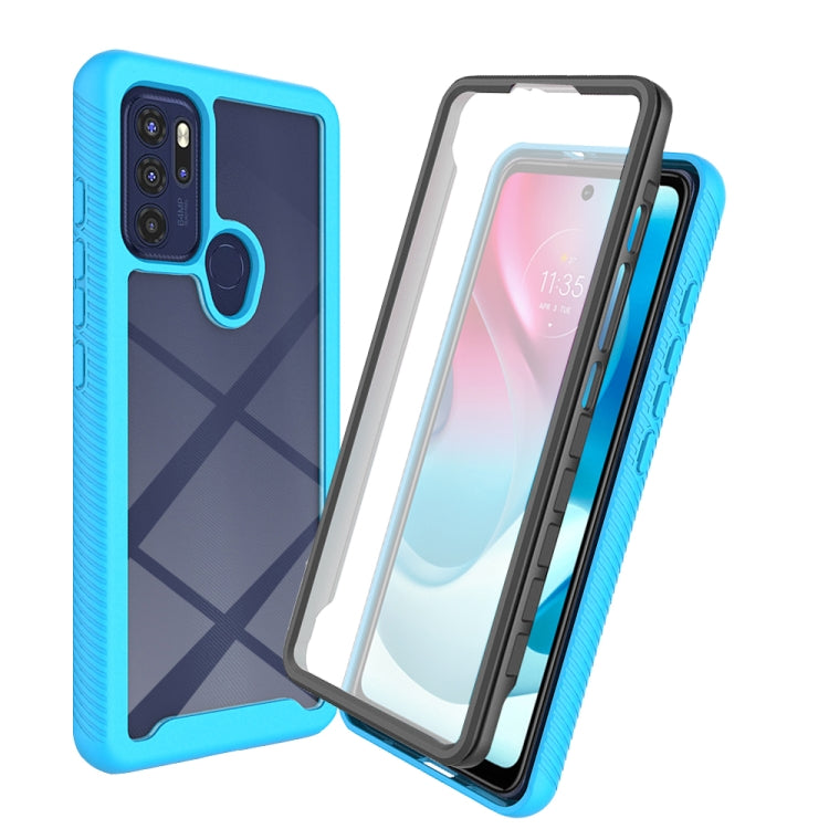 Custodia per telefono Starry Sky tinta unita serie PC + TPU con pellicola in PET, For Motorola Moto E20, For Motorola Moto G60S, For Motorola Moto G71 5G, For Motorola Moto G200 5G