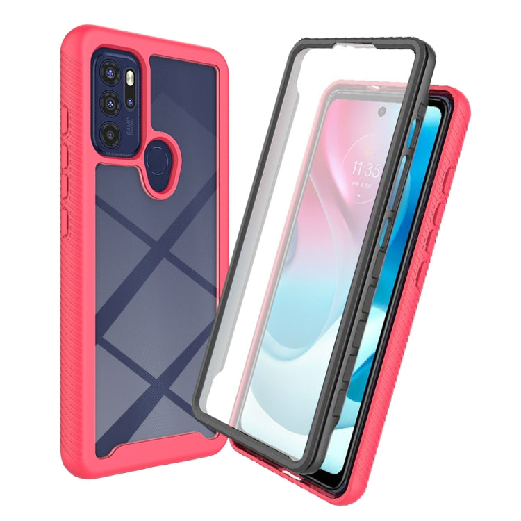 Custodia per telefono Starry Sky tinta unita serie PC + TPU con pellicola in PET, For Motorola Moto E20, For Motorola Moto G60S, For Motorola Moto G71 5G, For Motorola Moto G200 5G