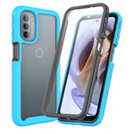 Custodia per telefono Starry Sky tinta unita serie PC + TPU con pellicola in PET, For Motorola Moto E20, For Motorola Moto G60S, For Motorola Moto G71 5G, For Motorola Moto G200 5G
