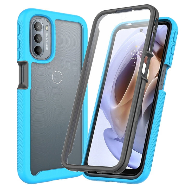 Custodia per telefono Starry Sky tinta unita serie PC + TPU con pellicola in PET, For Motorola Moto E20, For Motorola Moto G60S, For Motorola Moto G71 5G, For Motorola Moto G200 5G