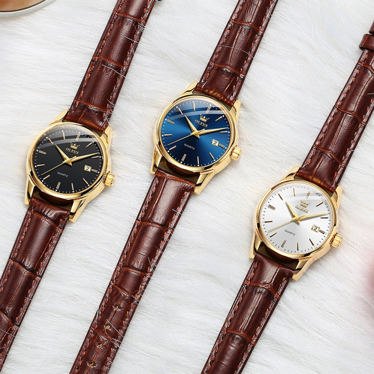 OLEVS 6898 Orologio al quarzo impermeabile con doppio calendario da donna