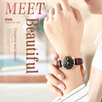 OLEVS 6898 Orologio al quarzo impermeabile con doppio calendario da donna