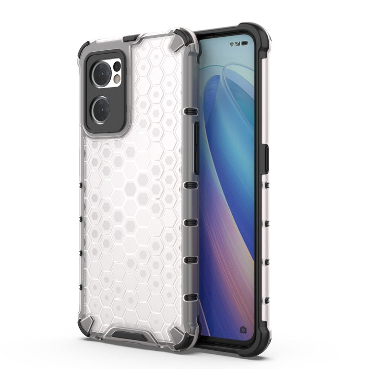 PC a nido d'ape antiurto + custodia per telefono in TPU, For OPPO Reno7 5G Global / Find X5 Lite