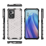 PC a nido d'ape antiurto + custodia per telefono in TPU, For OPPO Reno7 5G Global / Find X5 Lite