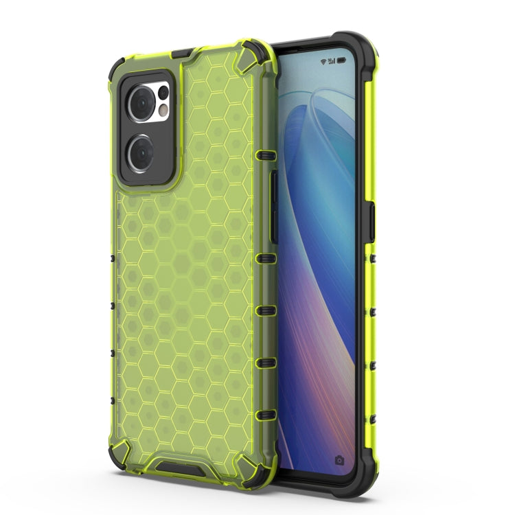 PC a nido d'ape antiurto + custodia per telefono in TPU, For OPPO Reno7 5G Global / Find X5 Lite