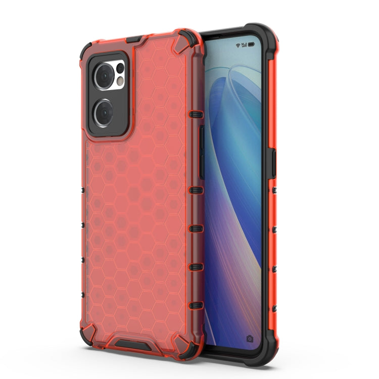 PC a nido d'ape antiurto + custodia per telefono in TPU, For OPPO Reno7 5G Global / Find X5 Lite
