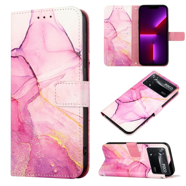 Cassa del telefono di cuoio di vibrazione del modello di marmo PT003, For Xiaomi Poco X4 Pro 5G, For Samsung Galaxy S21 5G, For Samsung Galaxy S21+ 5G, For Samsung Galaxy S22 Ultra 5G