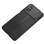 Custodia per telefono antiurto in TPU con texture Litchi, For Xiaomi Poco X4 Pro 5G Precise Hole