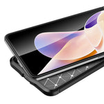 Custodia per telefono antiurto in TPU con texture Litchi, For Xiaomi Poco X4 Pro 5G Precise Hole
