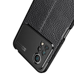 Custodia per telefono antiurto in TPU con texture Litchi, For Xiaomi Poco X4 Pro 5G Precise Hole