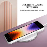 Custodia per telefono antiurto in TPU con motivo floreale in marmo con giunzione galvanica, For iPhone SE 2022 / SE 2020 / 8 / 7