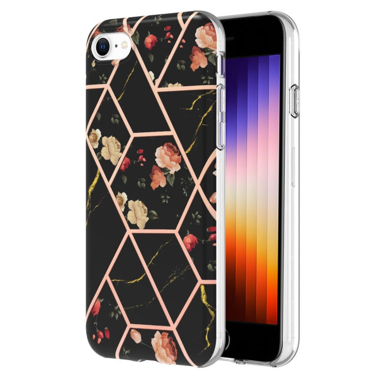 Custodia TPU con motivo floreale per iPhone SE 2022/2020