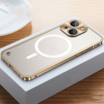 Custodia magnetica smerigliata per iPhone 13 mini