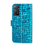 Custodia per telefono in pelle di coccodrillo abbinata a polvere glitterata laser, For Xiaomi Redmi Note 11 Pro International, For Xiaomi Redmi Note 11 International