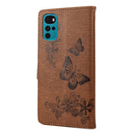 Custodia per cellulare in pelle flip orizzontale goffrata farfalla, For Motorola Moto G22, For Nokia G21