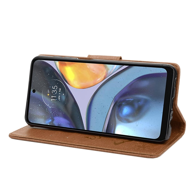 Custodia per cellulare in pelle flip orizzontale goffrata farfalla, For Motorola Moto G22, For Nokia G21