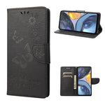 Custodia per cellulare in pelle flip orizzontale goffrata farfalla, For Motorola Moto G22, For Nokia G21