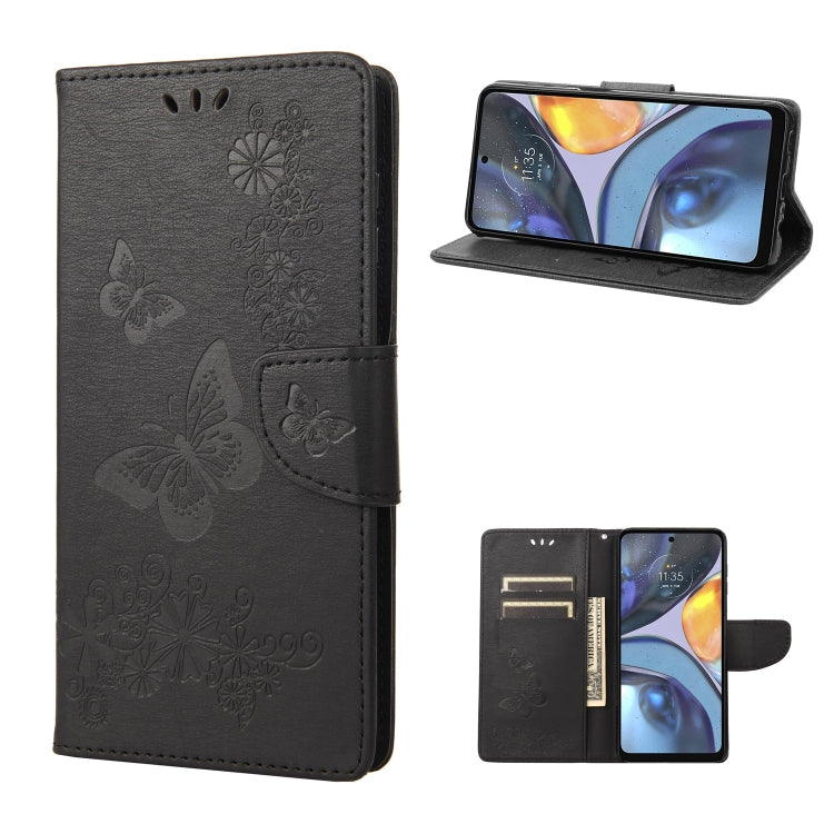 Custodia per cellulare in pelle flip orizzontale goffrata farfalla, For Motorola Moto G22, For Nokia G21