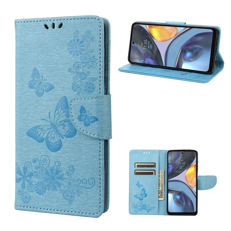 Custodia per cellulare in pelle flip orizzontale goffrata farfalla, For Motorola Moto G22, For Nokia G21