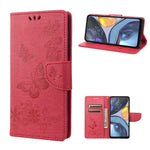 Custodia per cellulare in pelle flip orizzontale goffrata farfalla, For Motorola Moto G22, For Nokia G21