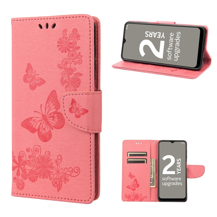 Custodia per cellulare in pelle flip orizzontale goffrata farfalla, For Motorola Moto G22, For Nokia G21