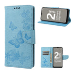 Custodia per cellulare in pelle flip orizzontale goffrata farfalla, For Motorola Moto G22, For Nokia G21