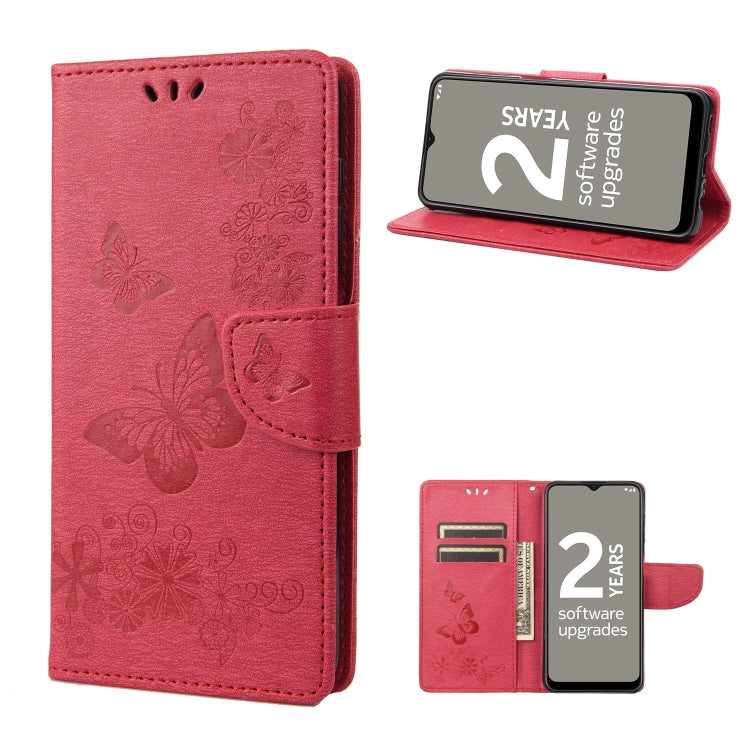 Custodia per cellulare in pelle flip orizzontale goffrata farfalla, For Motorola Moto G22, For Nokia G21