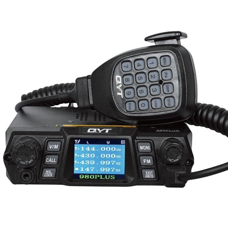 QYT KT-980 Plus 75W(VHF)/55W(UHF) Dual Band Mobile Radio Station for Car, KT-980 Plus