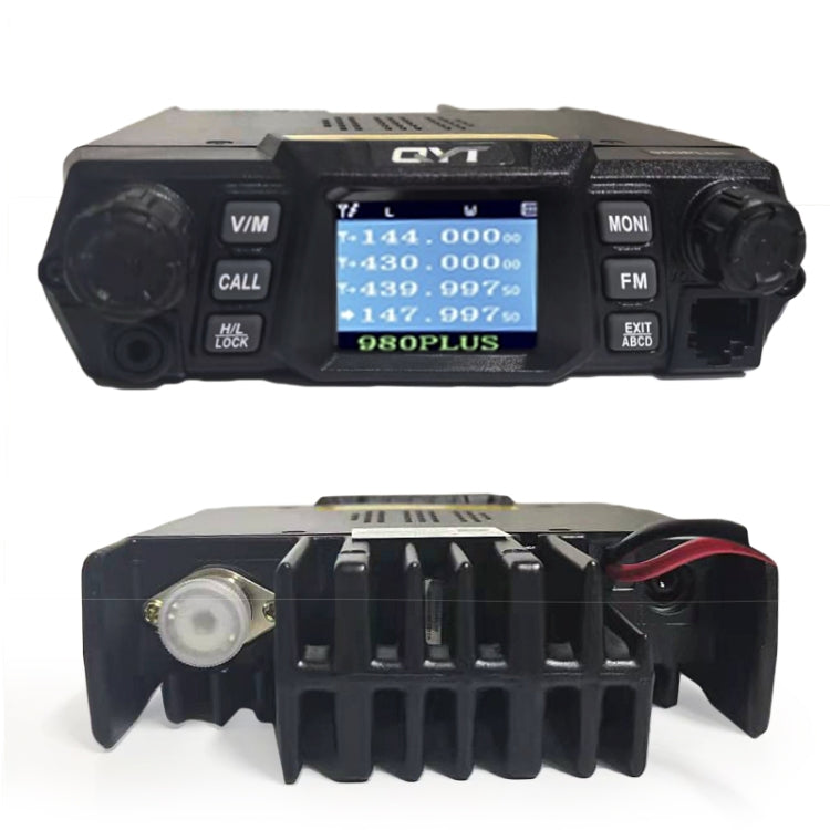 QYT KT-980 Plus 75W(VHF)/55W(UHF) Dual Band Mobile Radio Station for Car, KT-980 Plus