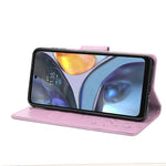 Custodia per telefono in pelle con motivo floreale a farfalla, For Motorola Moto G22, For Nokia G21