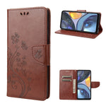 Custodia per telefono in pelle con motivo floreale a farfalla, For Motorola Moto G22, For Nokia G21
