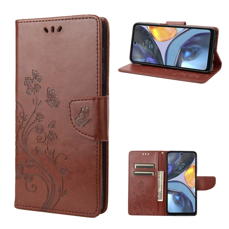 Custodia per telefono in pelle con motivo floreale a farfalla, For Motorola Moto G22, For Nokia G21