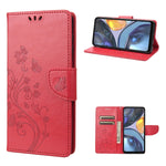 Custodia per telefono in pelle con motivo floreale a farfalla, For Motorola Moto G22, For Nokia G21