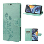 Custodia per telefono in pelle con motivo floreale a farfalla, For Motorola Moto G22, For Nokia G21