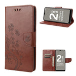 Custodia per telefono in pelle con motivo floreale a farfalla, For Motorola Moto G22, For Nokia G21