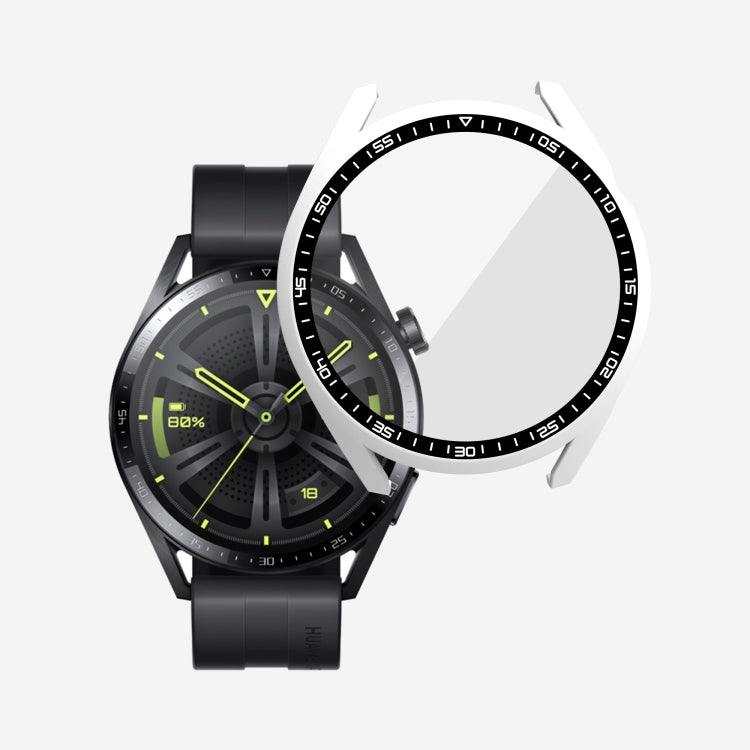 PC + custodia protettiva per orologio in vetro temperato, For Huawei Watch GT 3 46mm