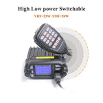 QYT KT-8900D Mini walkie-talkie dual band 25W per auto
