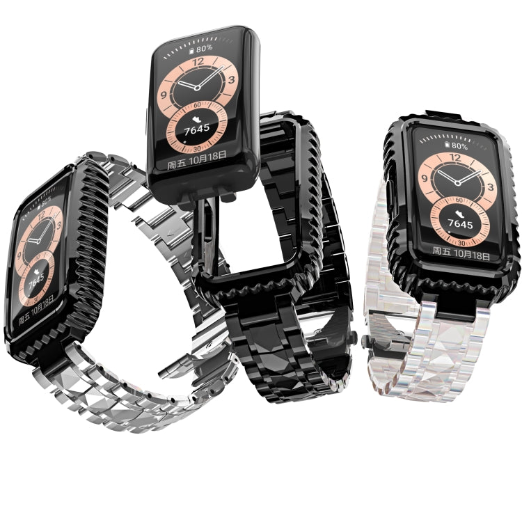 Cinturino in acciaio inossidabile, For Huawei Band 6 / Honor Band 6, For Xiaomi Mi Band 6 / 5, For Xiaomi Mi Band 4 / 3