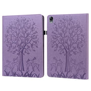 Custodia per tablet in pelle con stampa pressata motivo albero e cervo, For OPPO Pad 11 inch, For OPPO Realme Pad 10.4 inch, For Huawei MatePad T 10s 10.1 inch / T 10 9.7 inch, For Lenovo Legion Y700