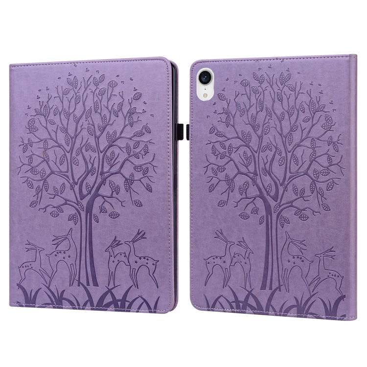 Custodia tablet in pelle con motivo cervo e albero