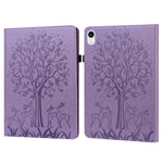 Custodia tablet in pelle con motivo albero e cervo per iPad mini