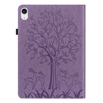 Custodia tablet in pelle con motivo albero e cervo per iPad mini