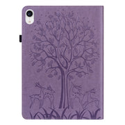 Custodia tablet in pelle con motivo cervo e albero